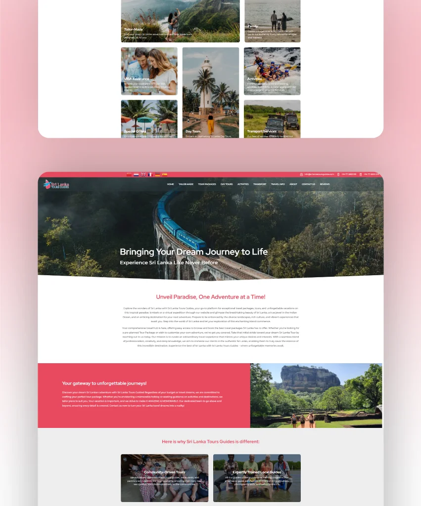 travel-agency-website-design-featuring-sri-lanka-tours-and-user-friendly-layout